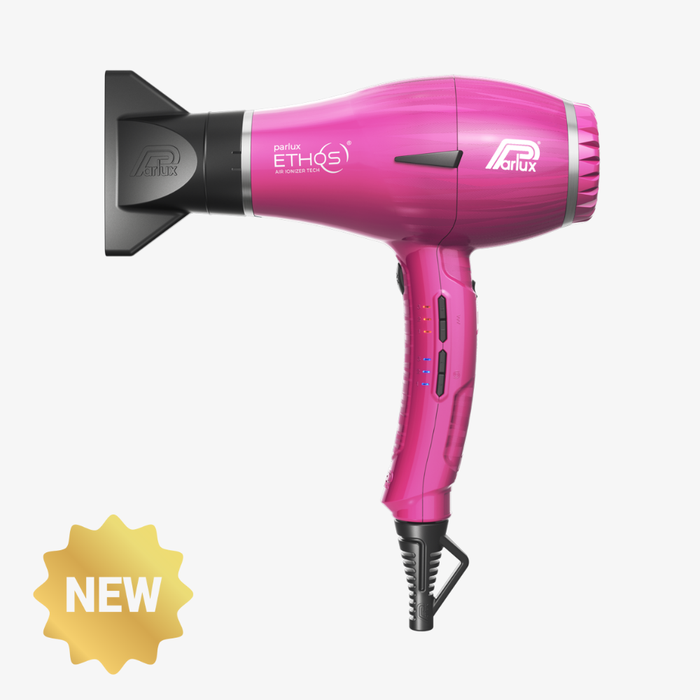 Asciugacapelli Parlux ETHOS fucsia opaco con bocchetta, con logo NEW