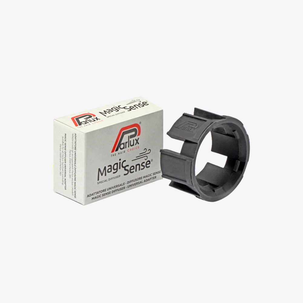 Lo speciale adattatore universale per il diffusore MagicSense ne permette l’utilizzo su tutti gli altri asciugacapelli professionali Parlux a catalogo (esclusi i modelli Parlux ELYSIUM, Parlux 3500 e Parlux 385). 