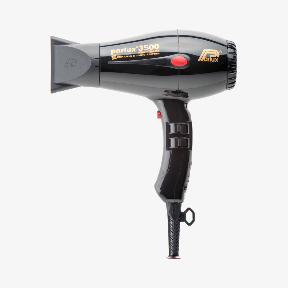 Parlux 3500 SuperCompact colore nero con bocchetta inserita