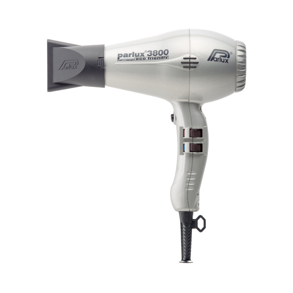 Parlux 3800 Ecofriendly argento con bocchetta inserita 