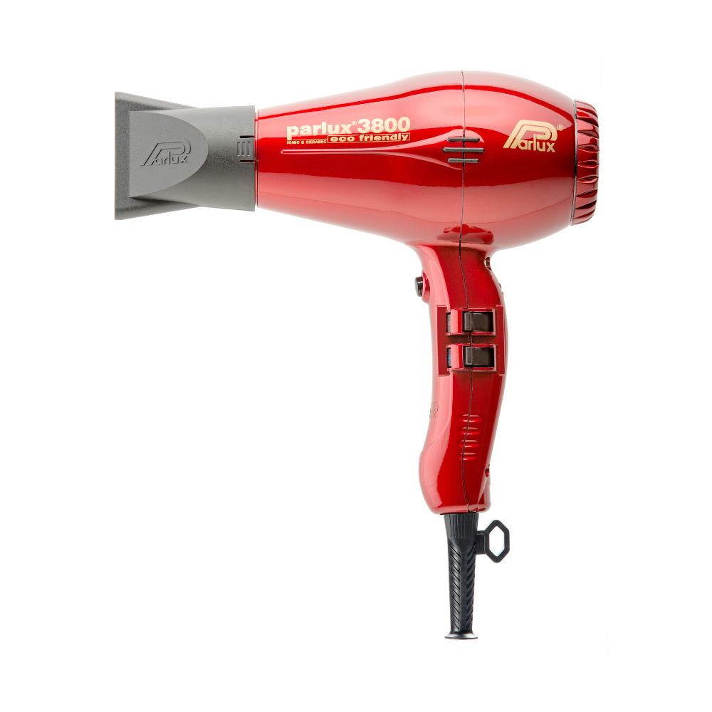 Parlux 3800 Ecofriendly rosso con bocchetta inserita 